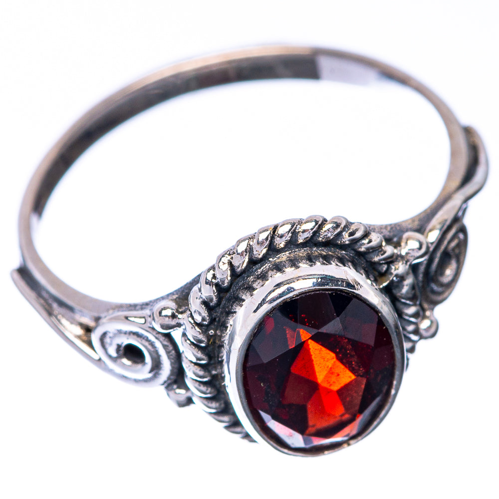Garnet Dainty Ring Size 6 (925 Sterling Silver) R145219