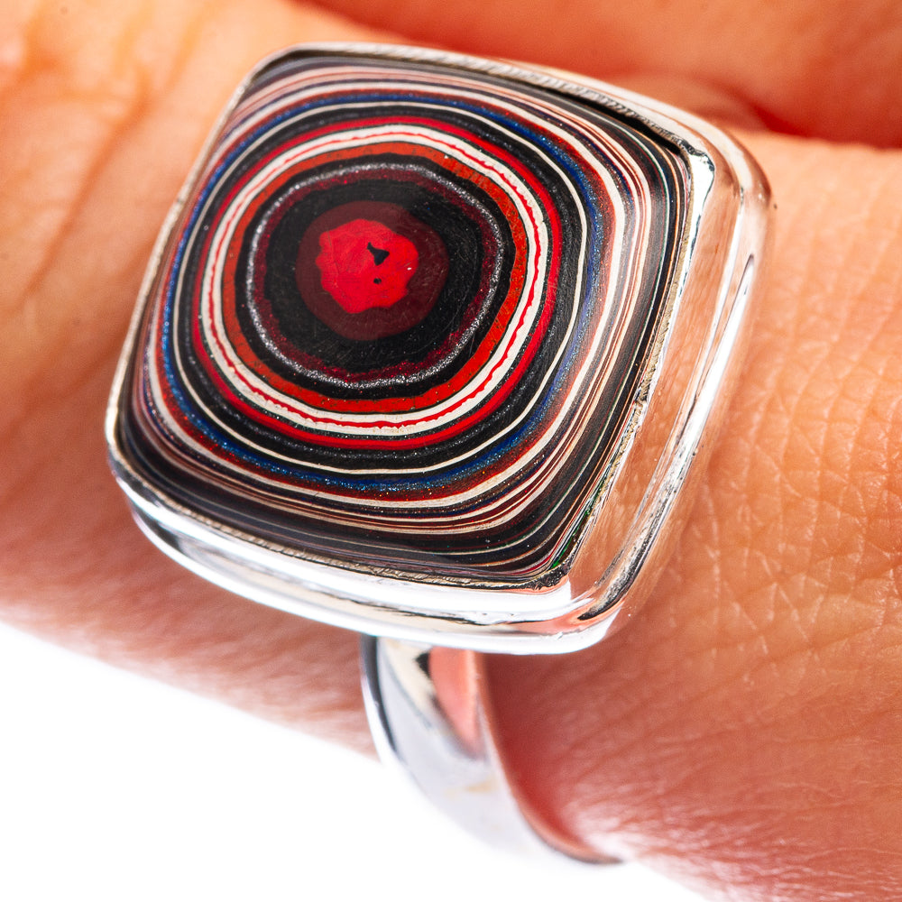 Fordite Ring Size 9.75 (925 Sterling Silver) R144107