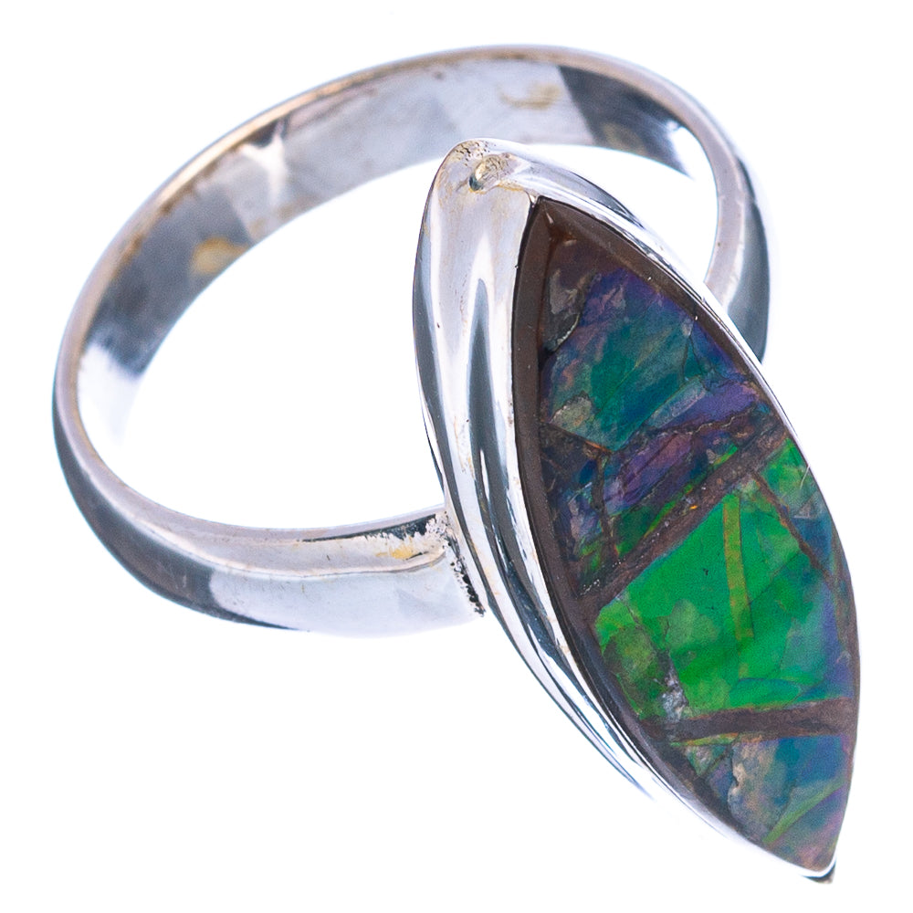 Rare Canadian Ammolite Ring Size 7 (.925 Sterling Silver)