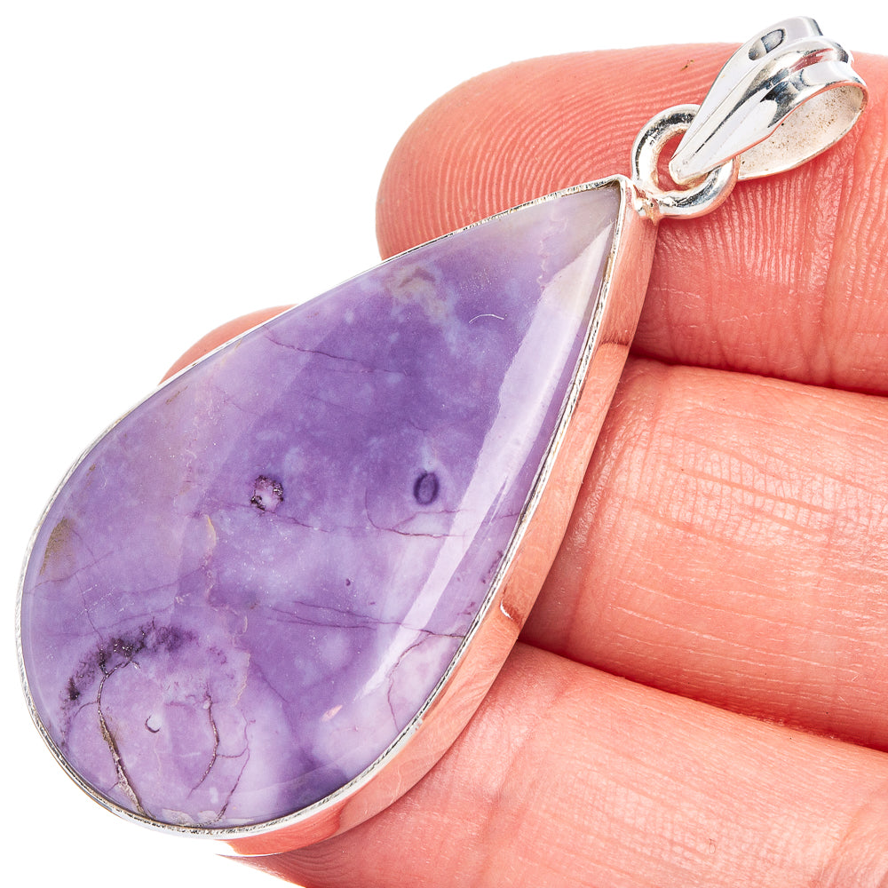 Tiffany Stone Pendant 2" (925 Sterling Silver) P40584