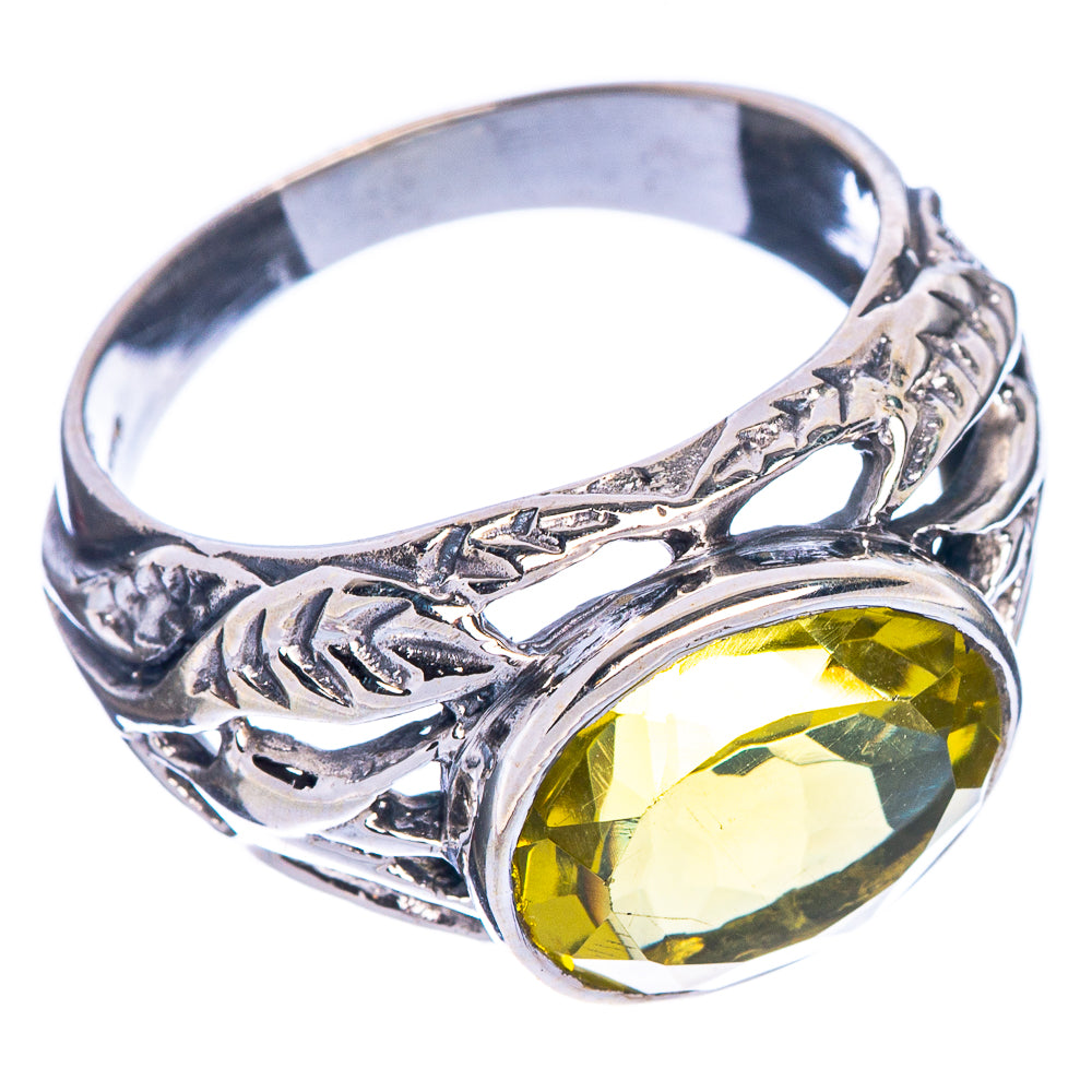Faceted Citrine Ring Size 7.75 (925 Sterling Silver) R147118