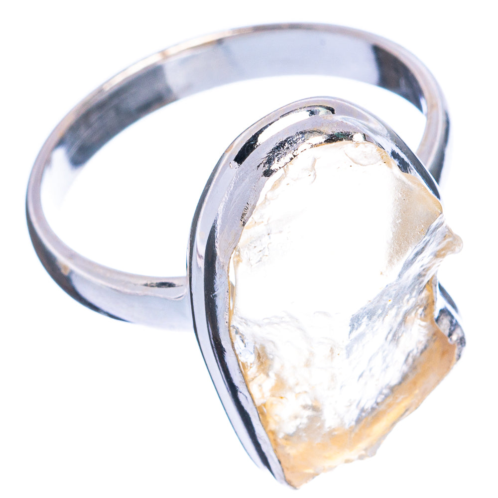 Natural Libyan Desert Glass  Ring Size 9.75 (925 Sterling Silver) R4873