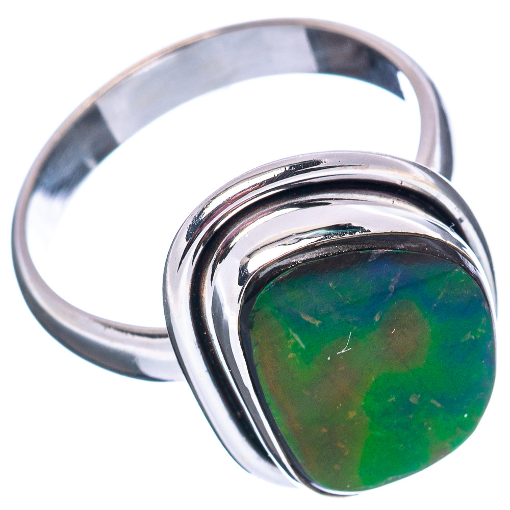 Premium Canadian Ammolite Ring Size 9 (.925 Sterling Silver)