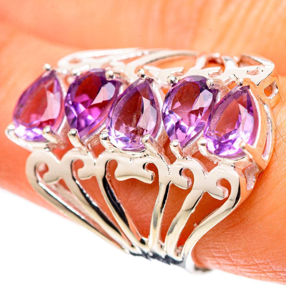 Faceted Amethyst Ring Size 7.5 (925 Sterling Silver) RING138360