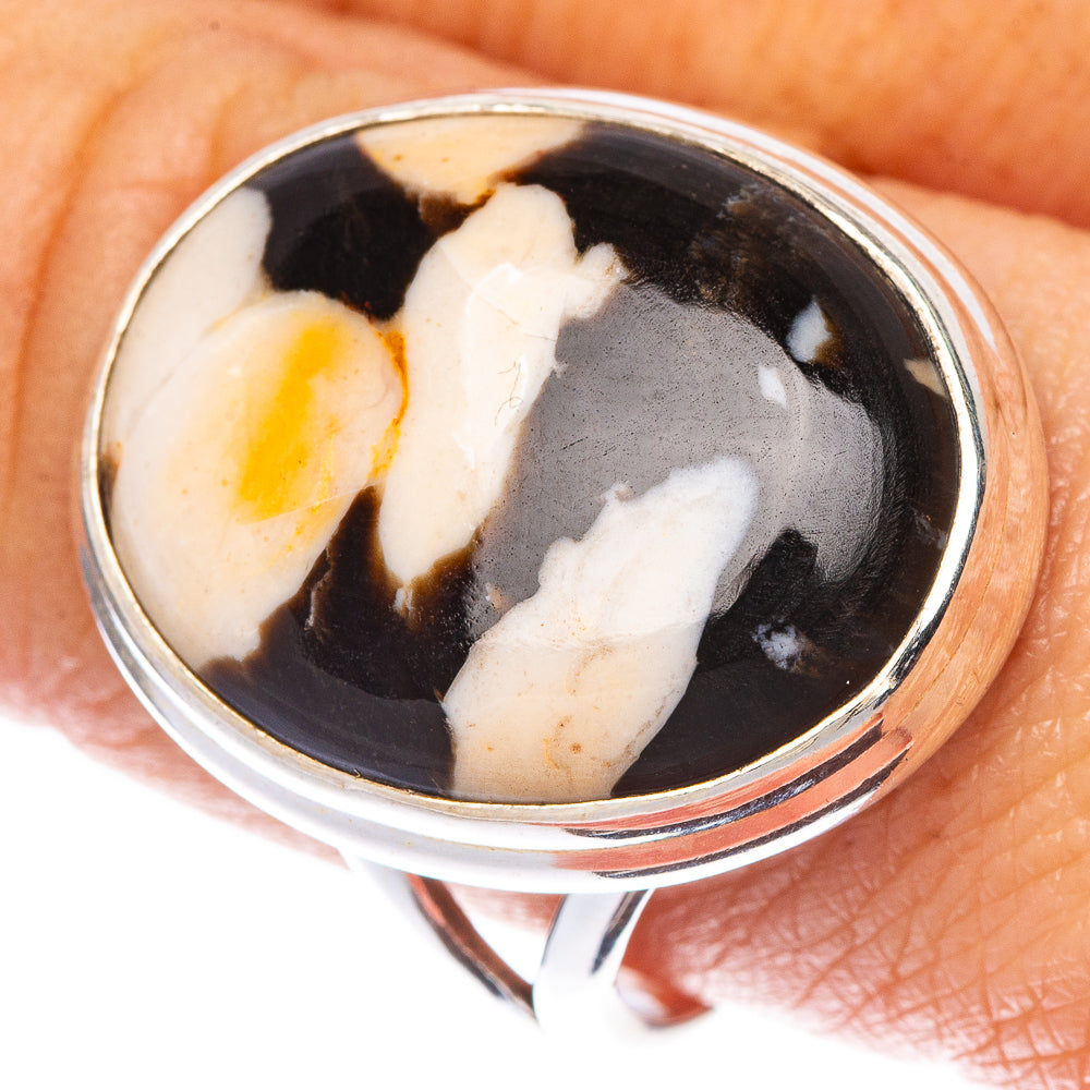 Peanut Wood Jasper Ring Size 9.5 (925 Sterling Silver) R1570