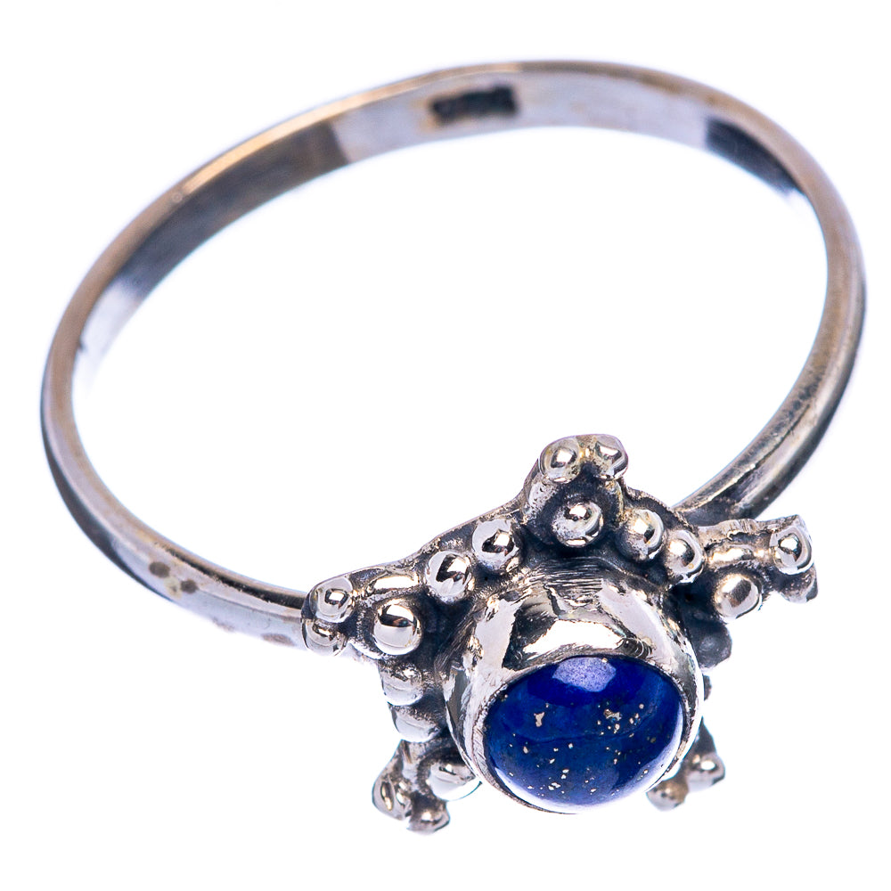 Lapis Lazuli Dainty Ring Size 7 (925 Sterling Silver) R145714
