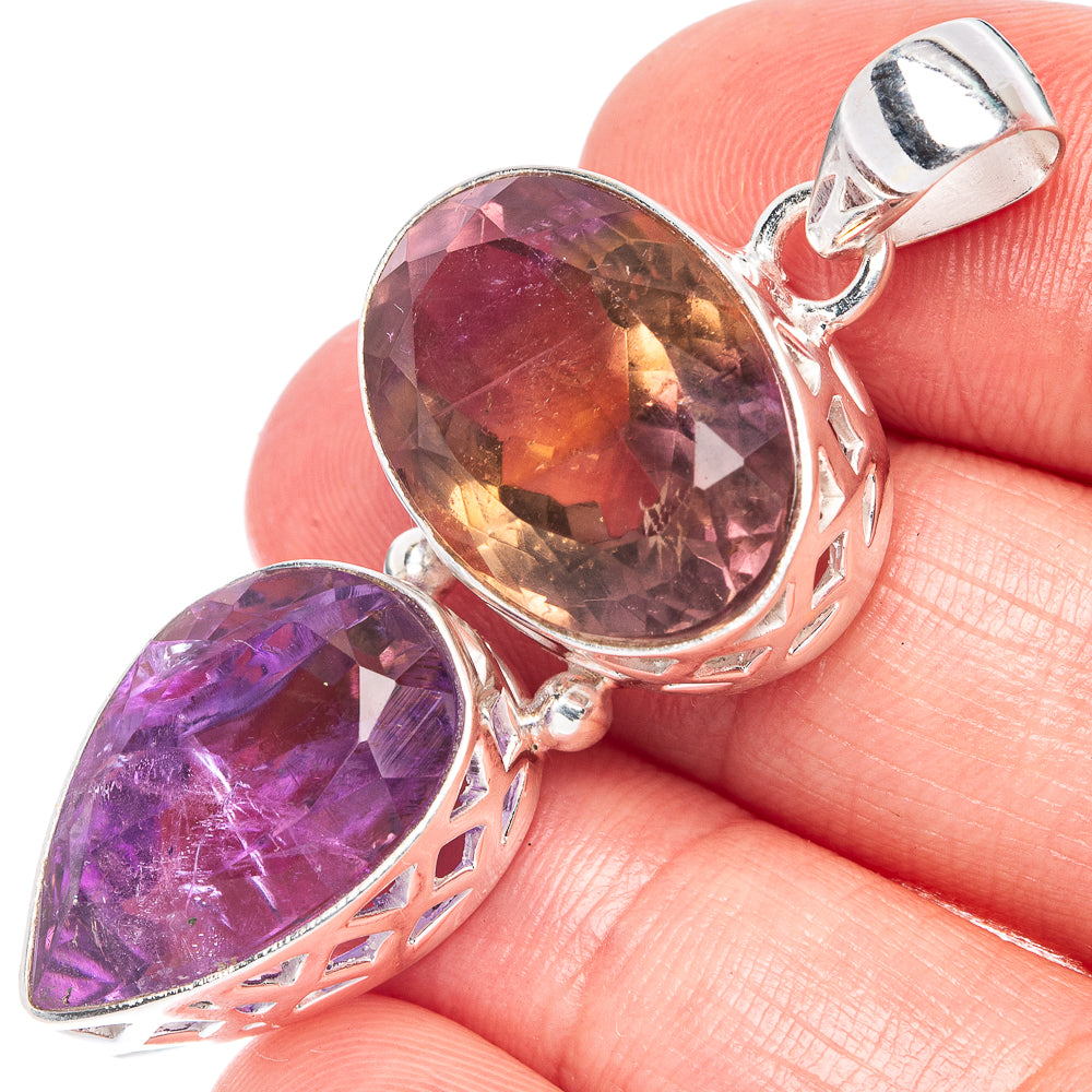 Ametrine Pendant 1 7/8" (925 Sterling Silver) P44377