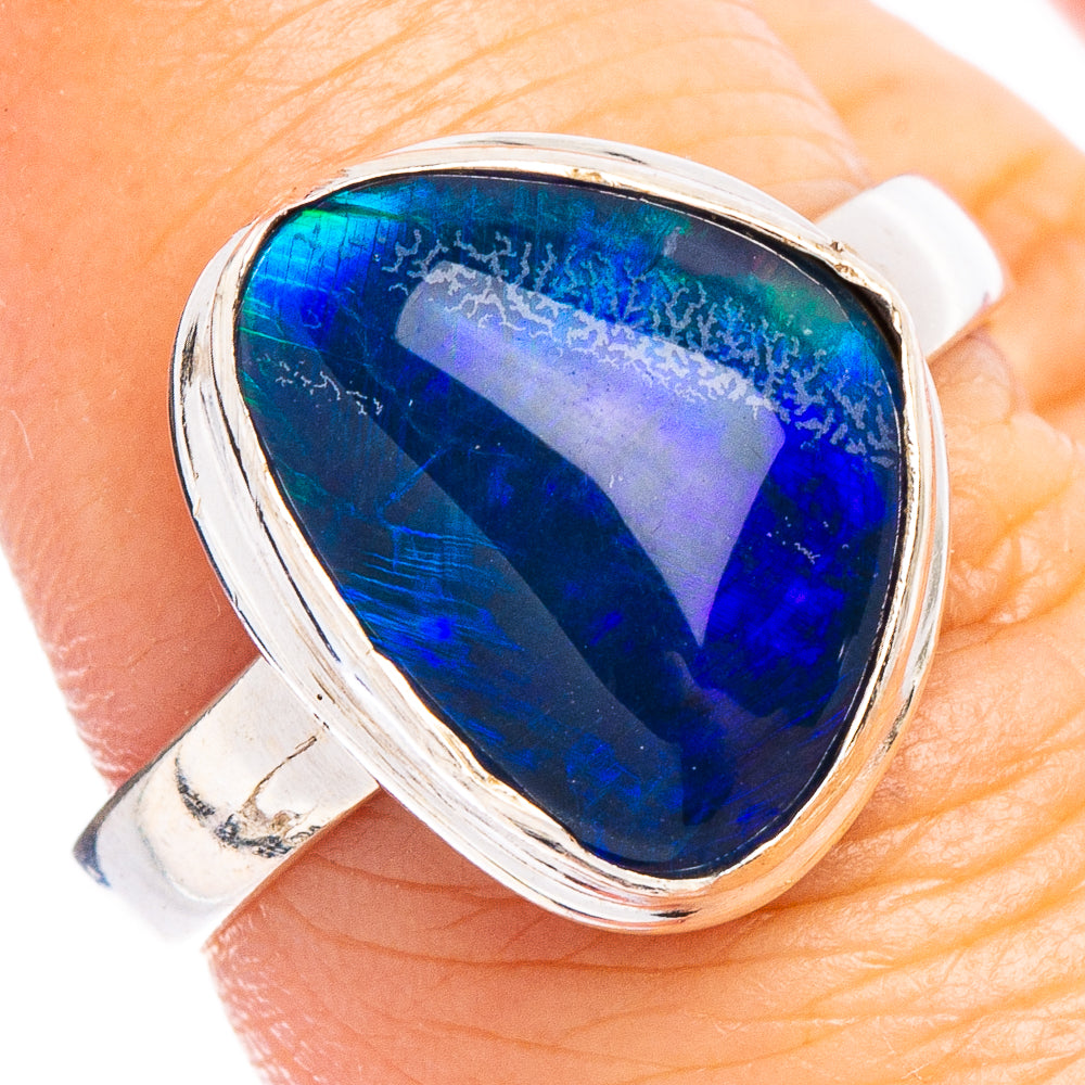 Rare Triplet Opal Ring Size 7.75 (.925 Sterling Silver)