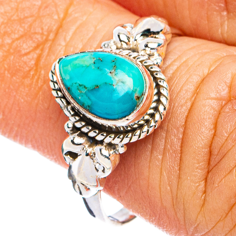 Mohave Turquoise Ring Size 7.25 (925 Sterling Silver) R8263