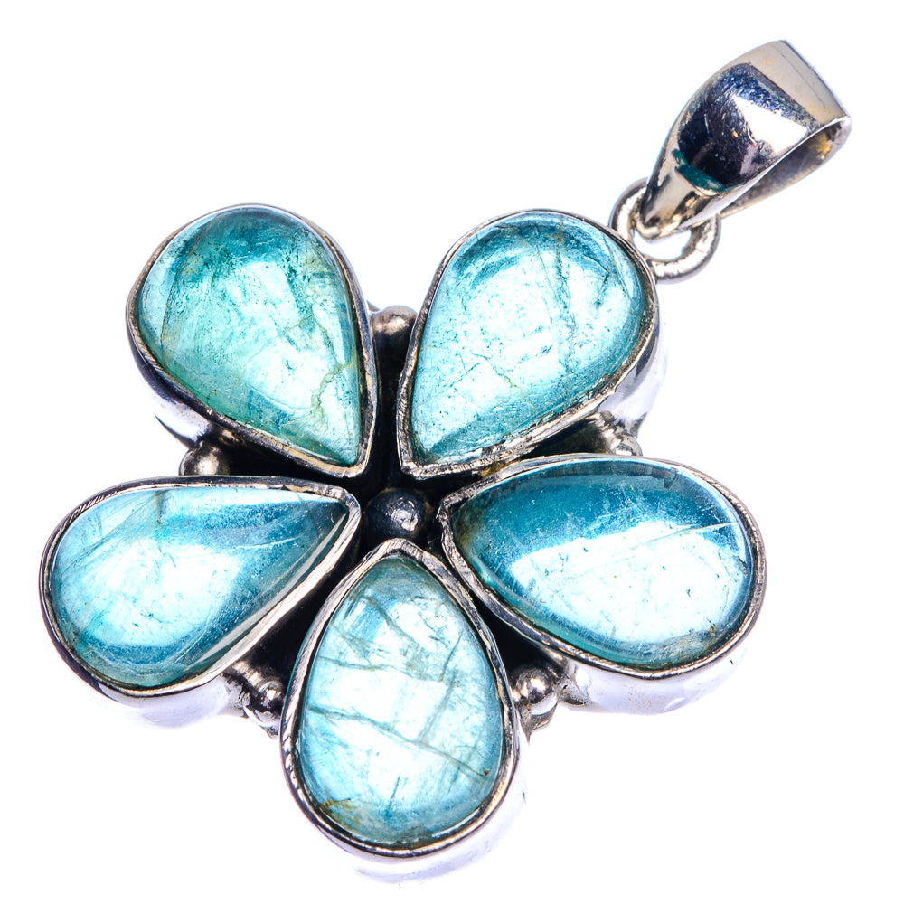 Blue Fluorite Pendant 1 1/2" (925 Sterling Silver) P39768