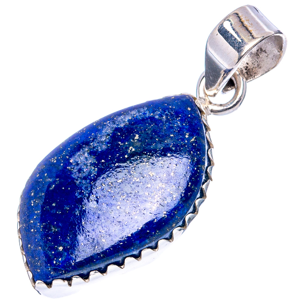 Lapis Lazuli Pendant 1 3/8" (.925 Sterling Silver)