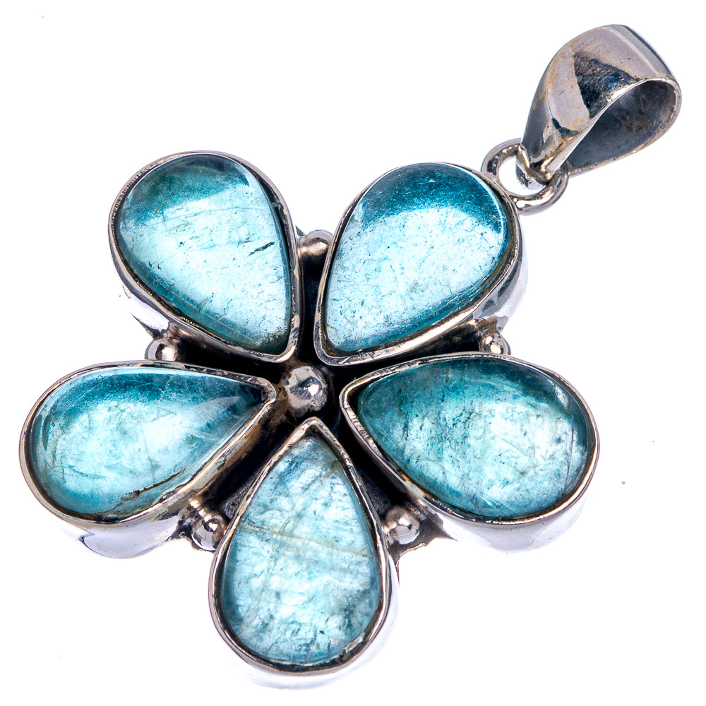 Blue Fluorite Pendant 1 1/2" (925 Sterling Silver) P39791