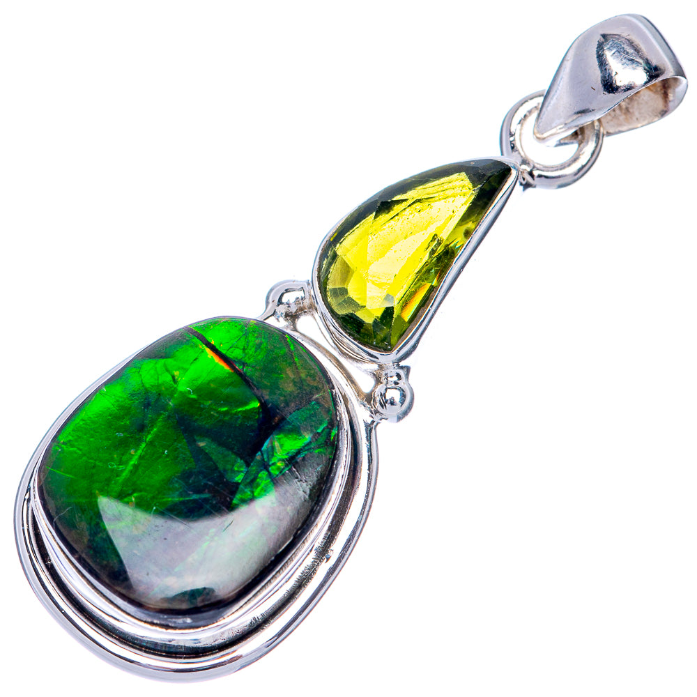 Canadian Ammolite Pendant 1 5/8" (925 Sterling Silver) PD39843