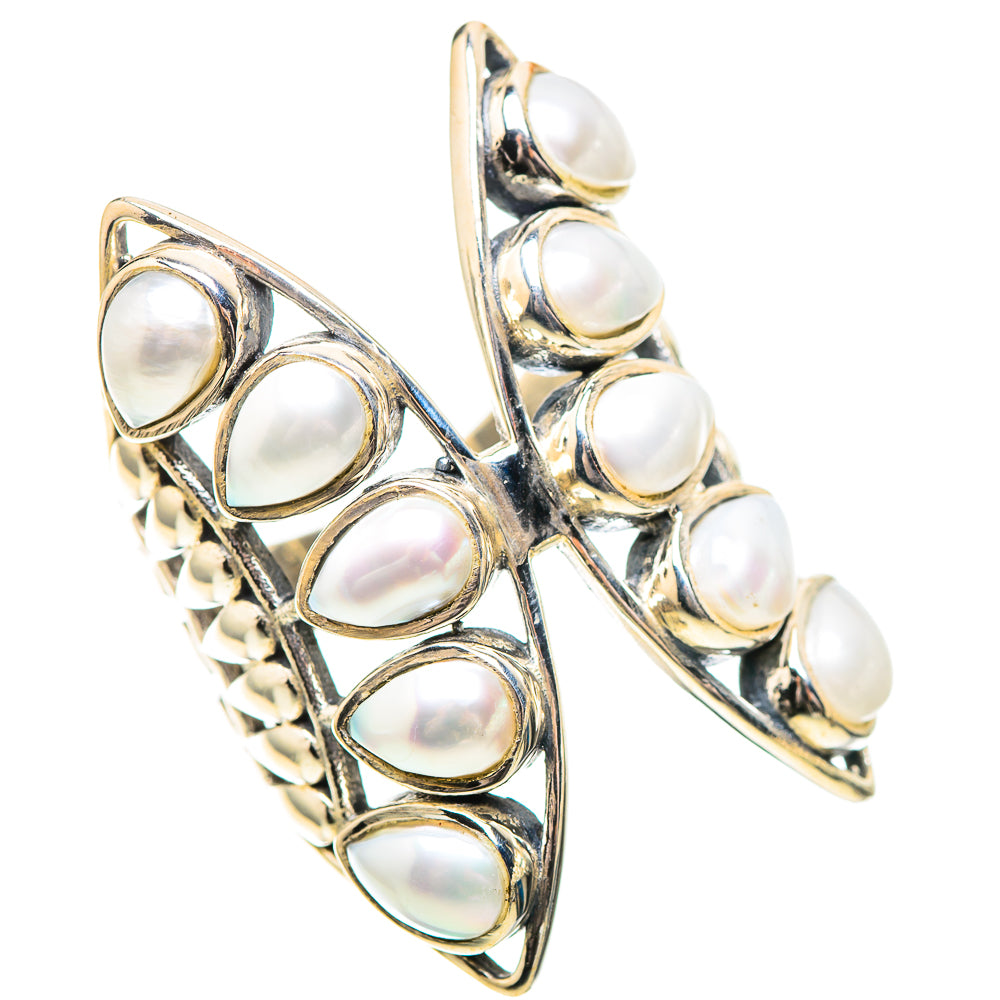 Large Cultured Pearl 925 Sterling Silver Ring Size 7 (925 Sterling Silver) RING139638