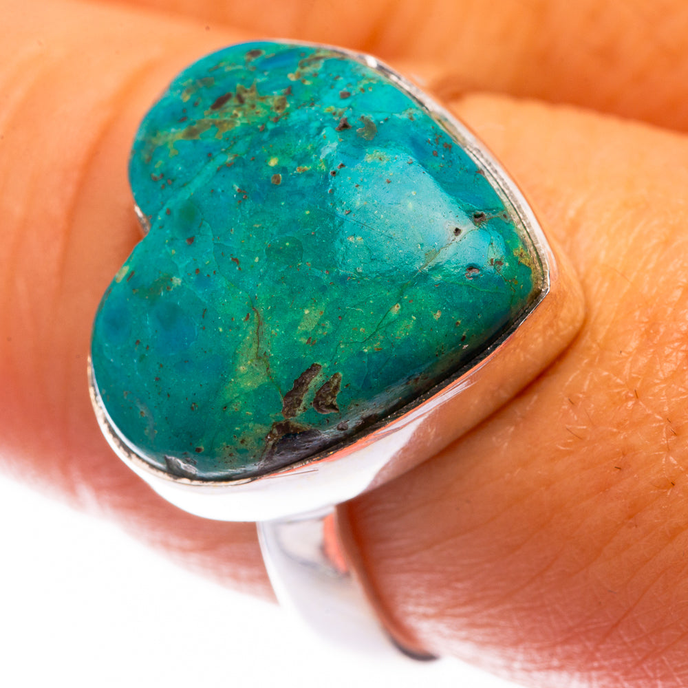 Chrysocolla Ring Size 9 (925 Sterling Silver) R141103