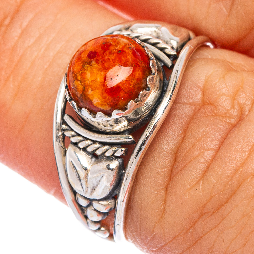 Sponge Coral Dainty Ring Size 6.5 (925 Sterling Silver) R145618