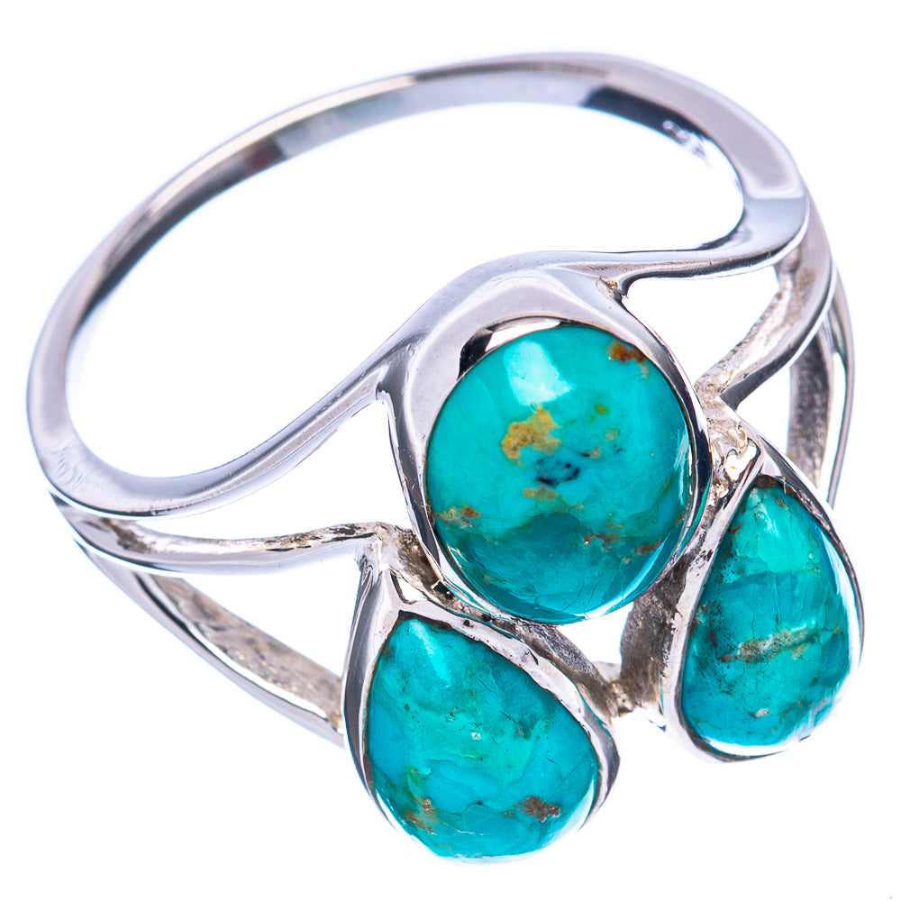 Chrysocolla Ring Size 9 (925 Sterling Silver) R2762