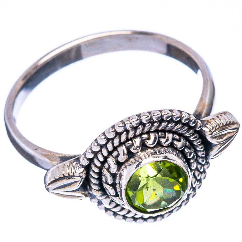 Value Peridot Ring Size 7.25 (925 Sterling Silver) R3055