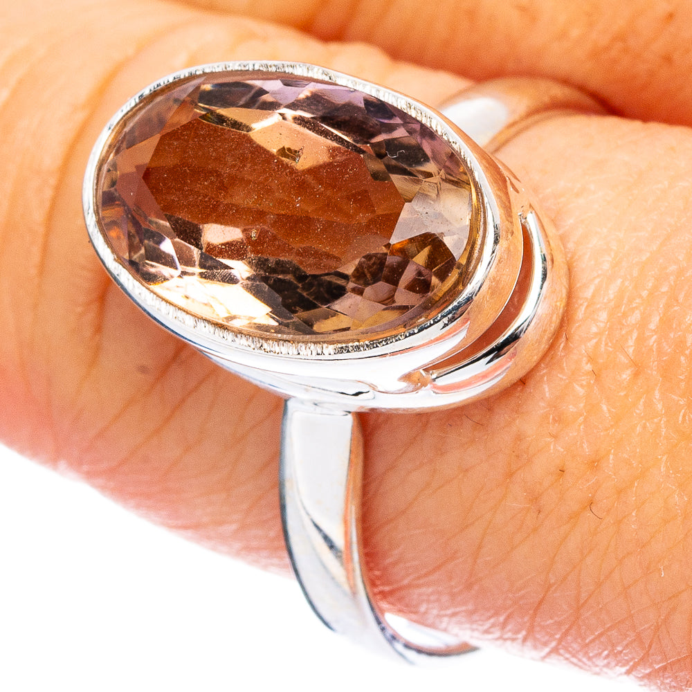 Rare Faceted Ametrine Ring Size 9.5 (925 Sterling Silver) R4735