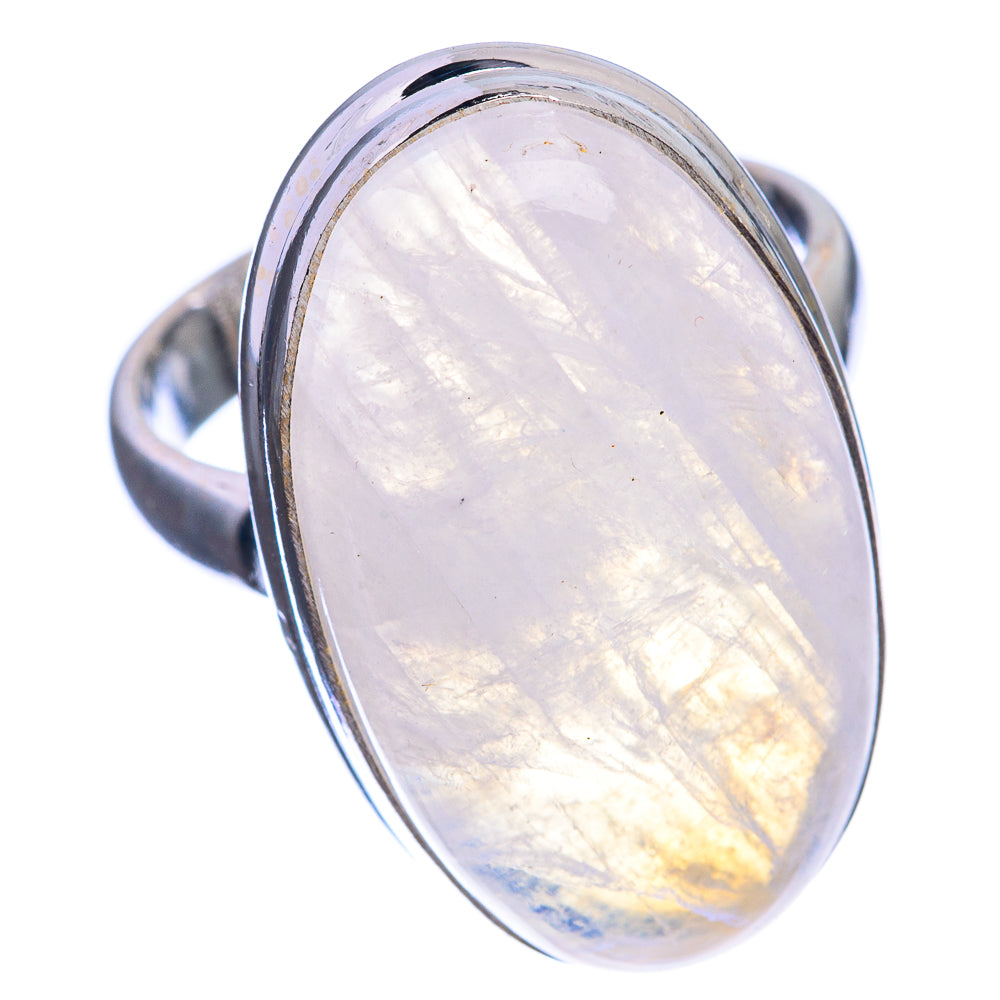 Rainbow Moonstone Ring Size 6.5 (925 Sterling Silver) R142299