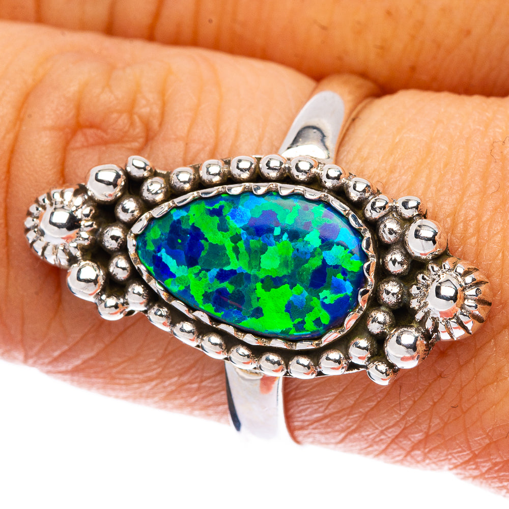 Synthetic Opal Ring Size 8.25 (925 Sterling Silver) R146082