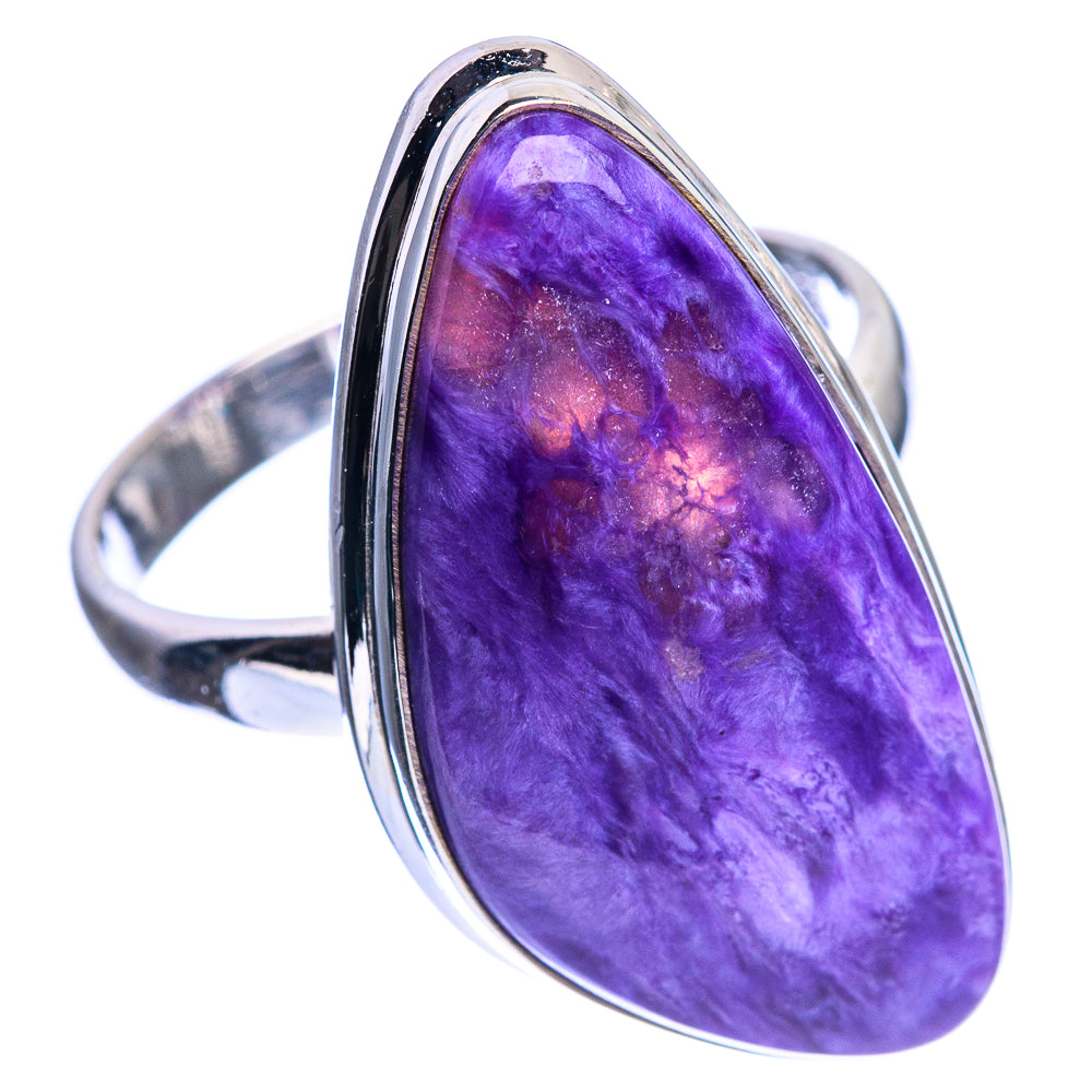 Large Charoite Ring Size 10.75 (925 Sterling Silver) R144181