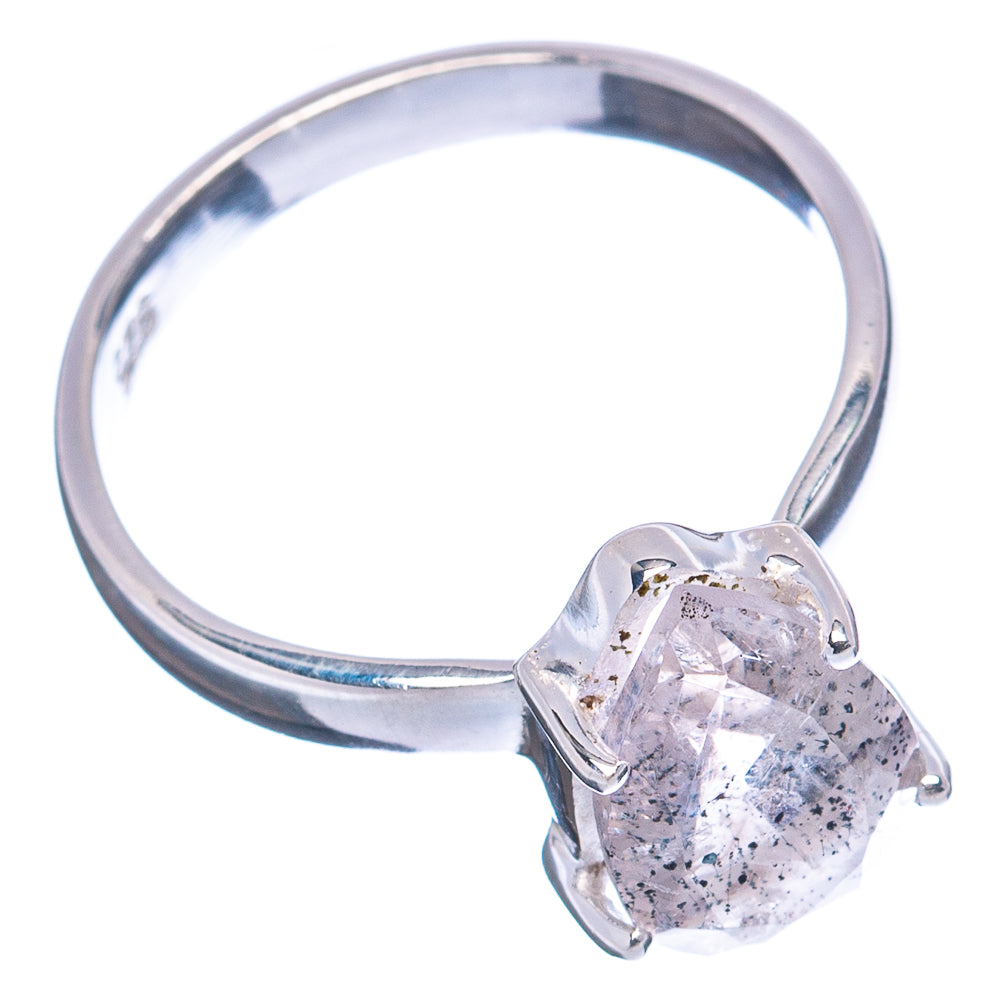 Tourmalinated Quartz Ring Size 6 (.925 Sterling Silver)