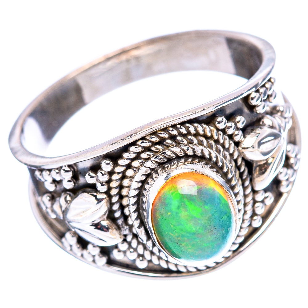 Rare Ethiopian Opal Ring Size 8.5 (.925 Sterling Silver)