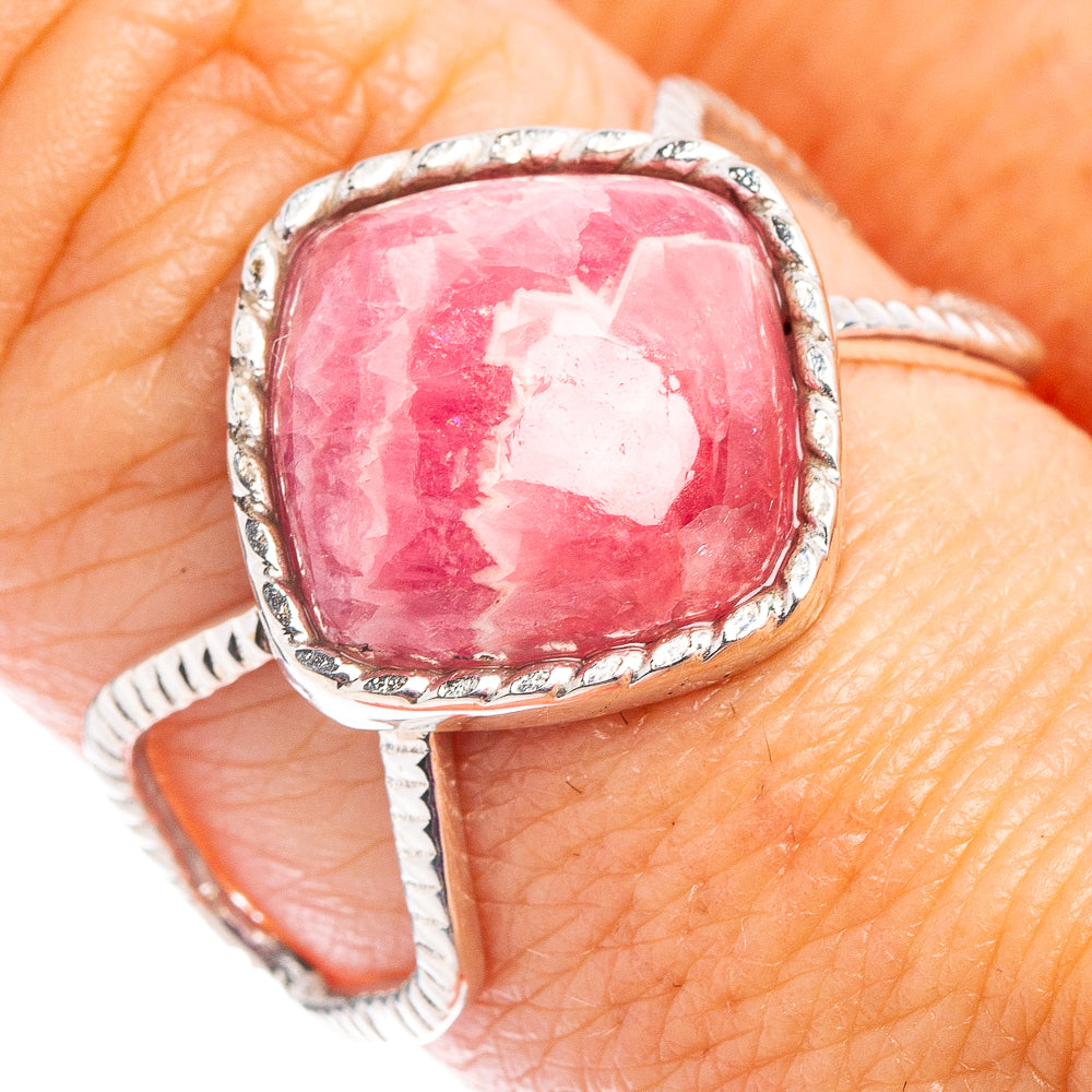 Premium Rhodochrosite Ring Size 8.75 (.925 Sterling Silver)