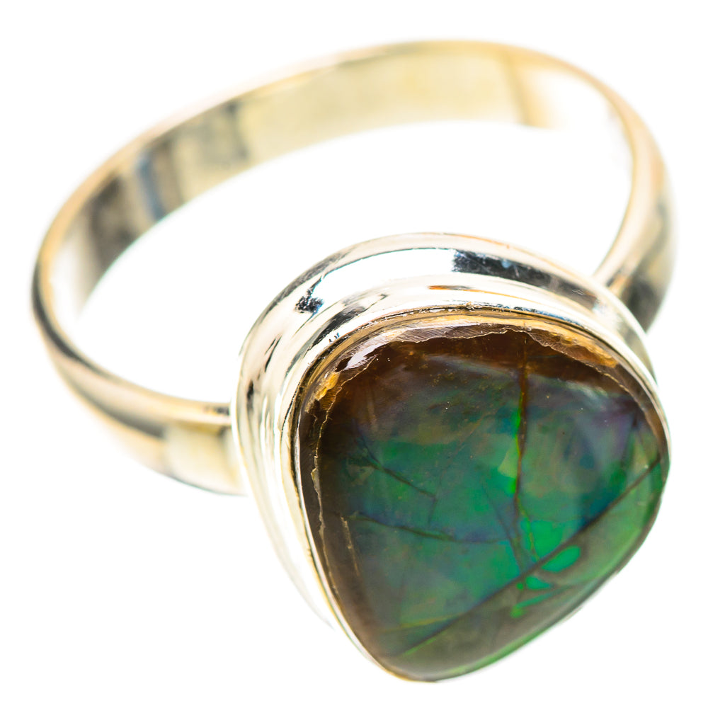 Canadian Ammolite Ring Size 7.25 (925 Sterling Silver) RING139792