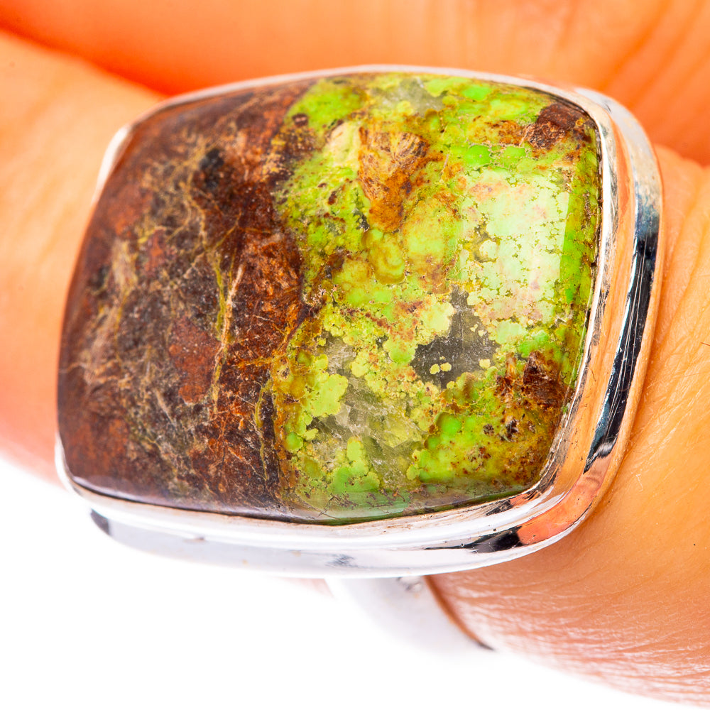 Gaspeite Ring Size 6.5 (925 Sterling Silver) R141055