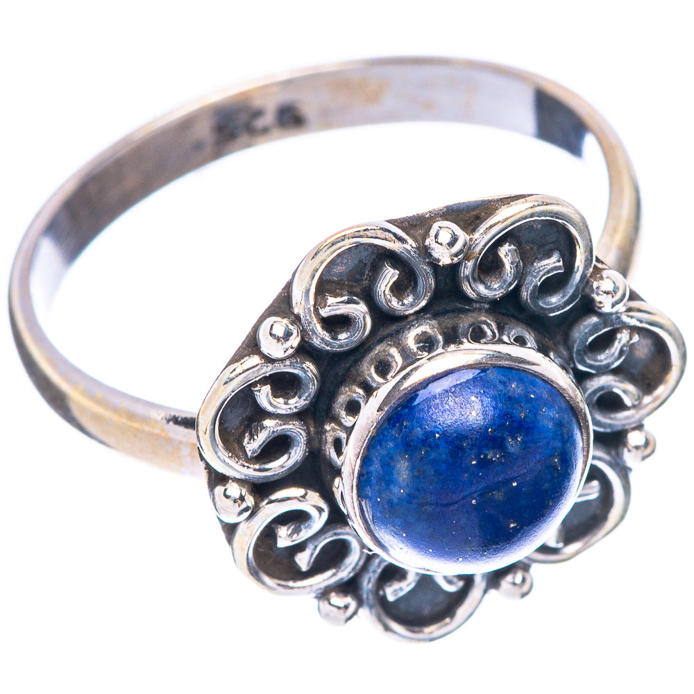 Lapis Lazuli Ring Size 7.5 (925 Sterling Silver) R5650