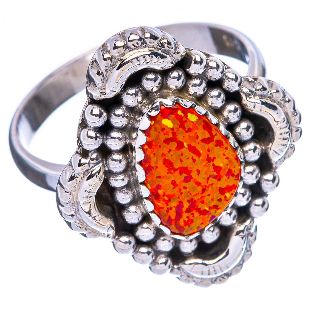 Synthetic Opal Ring Size 9 (925 Sterling Silver) R146274