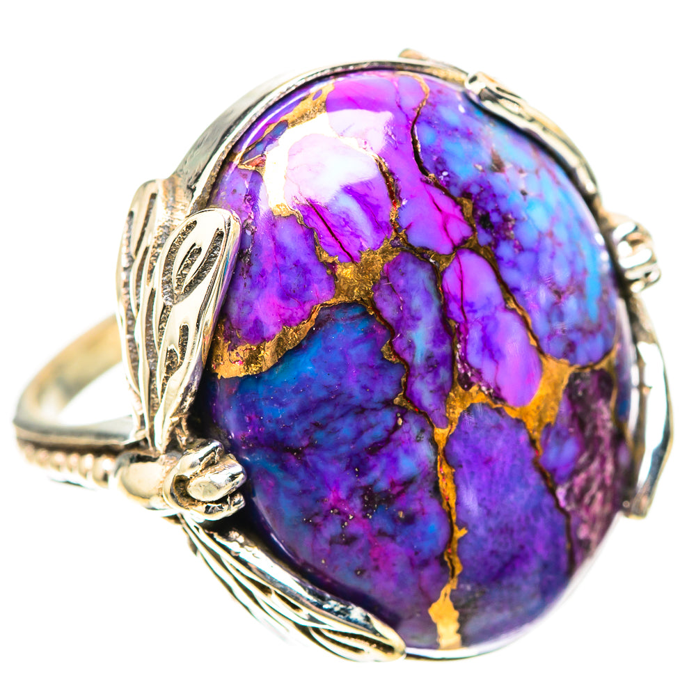 Purple Copper Composite Turquoise 925 Sterling Silver Ring Size 7 (925 Sterling Silver) RING139373