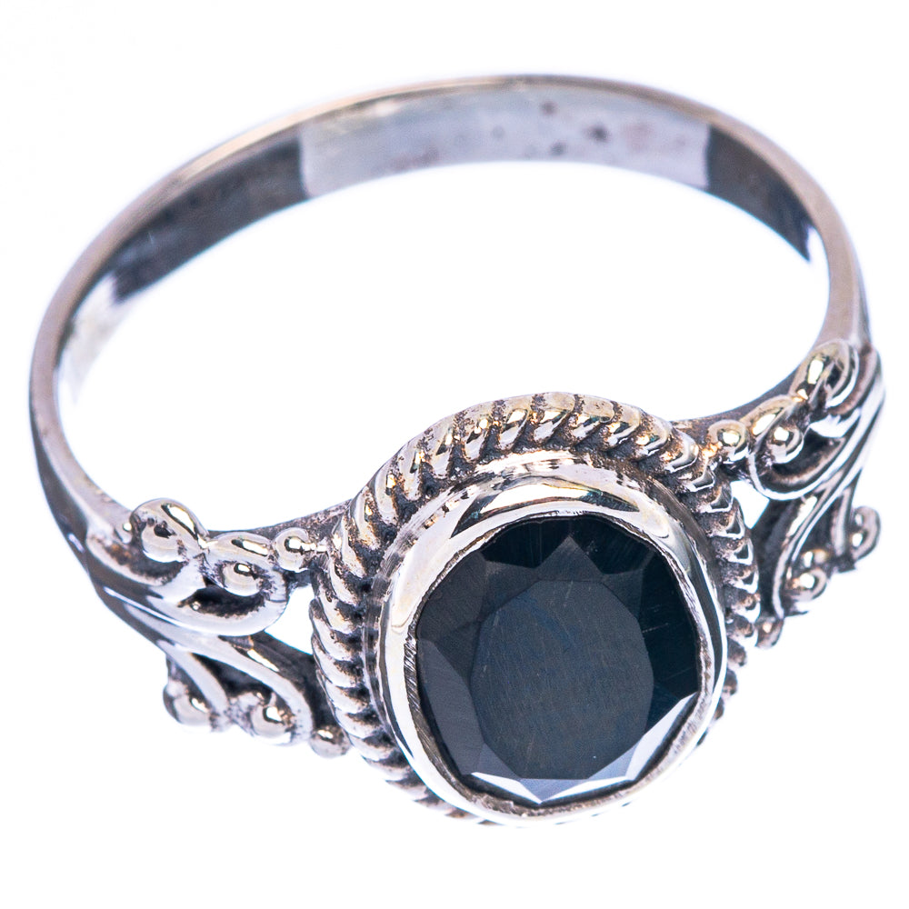 Black Onyx Ring Size 7.75 (925 Sterling Silver) R146796