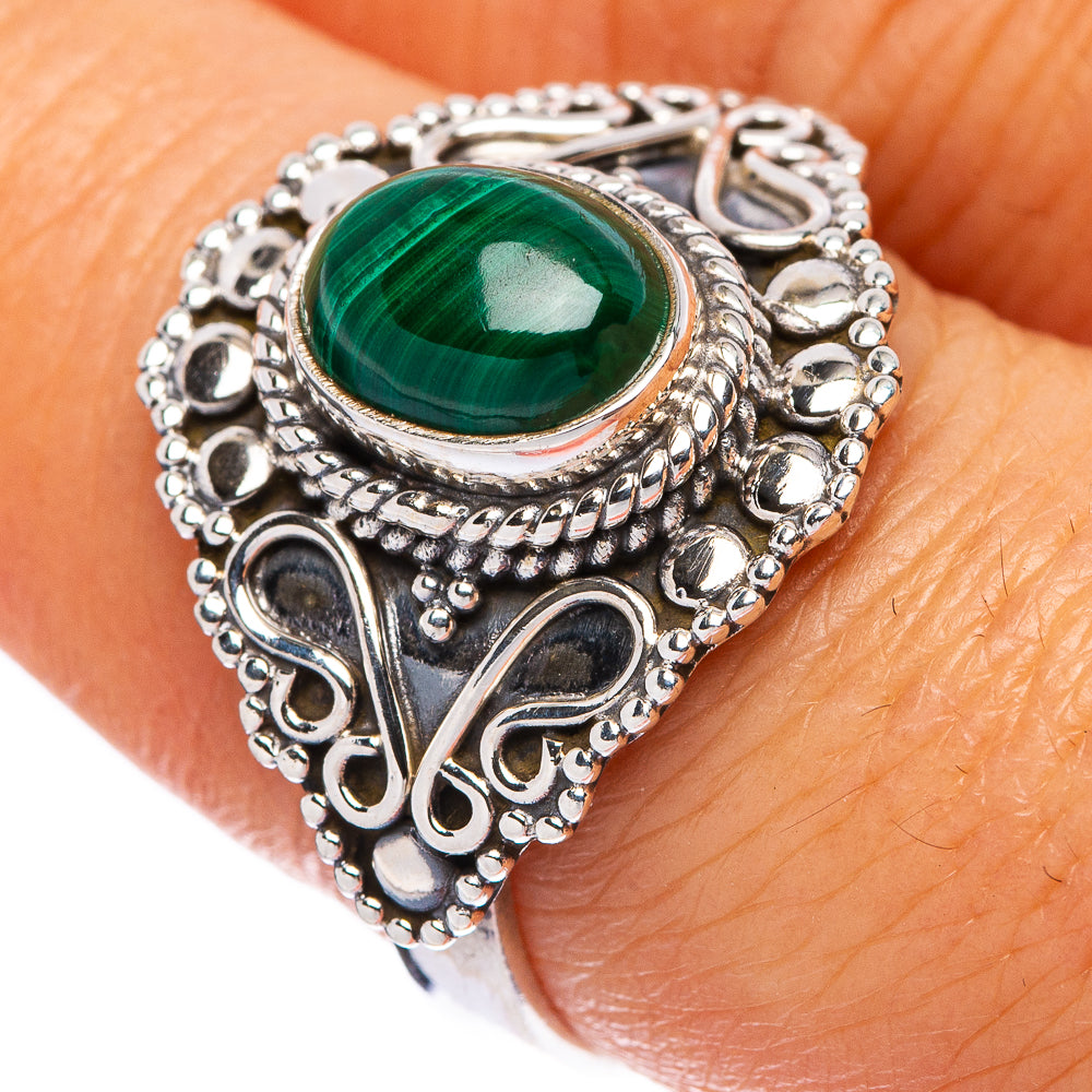 Malachite Ring Size 8 (925 Sterling Silver) R146185