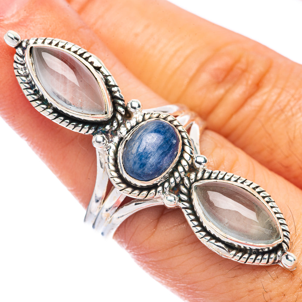 Large Kyanite, Aquamarine Ring Size 7 (925 Sterling Silver) R144942