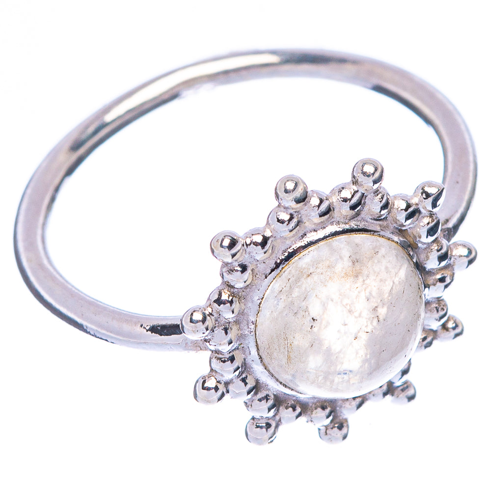 Rainbow Moonstone Dainty Ring Size 5.5 (925 Sterling Silver) R146798