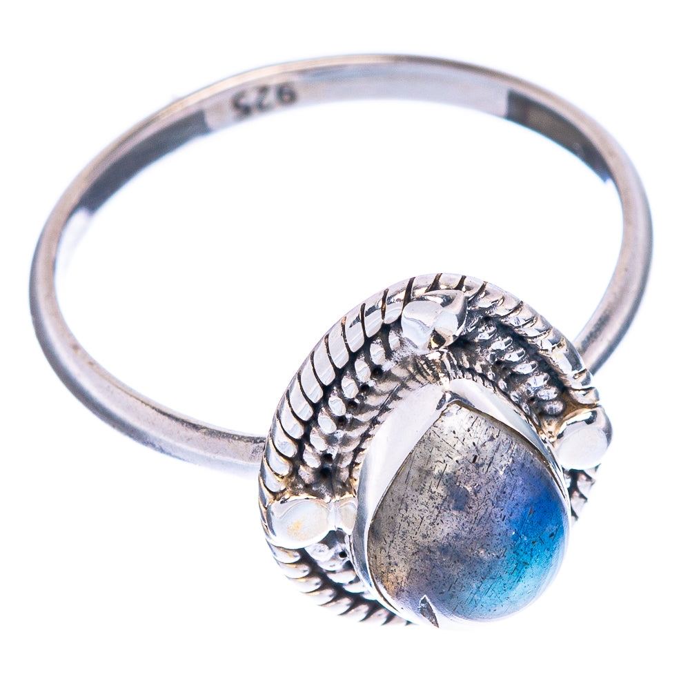 Labradorite Dainty Ring Size 6 (925 Sterling Silver) R1138