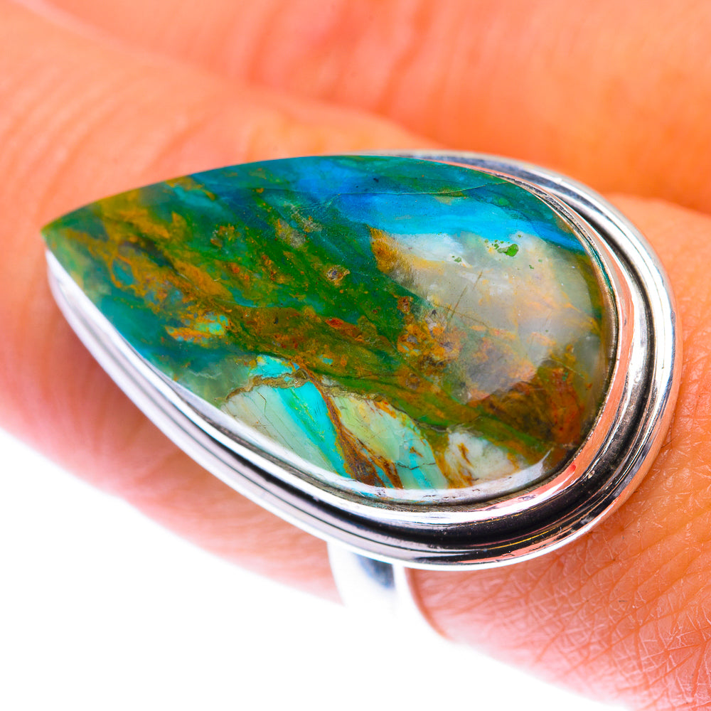 Large Peruvian Opal Ring Size 8.25 (925 Sterling Silver) RING140071
