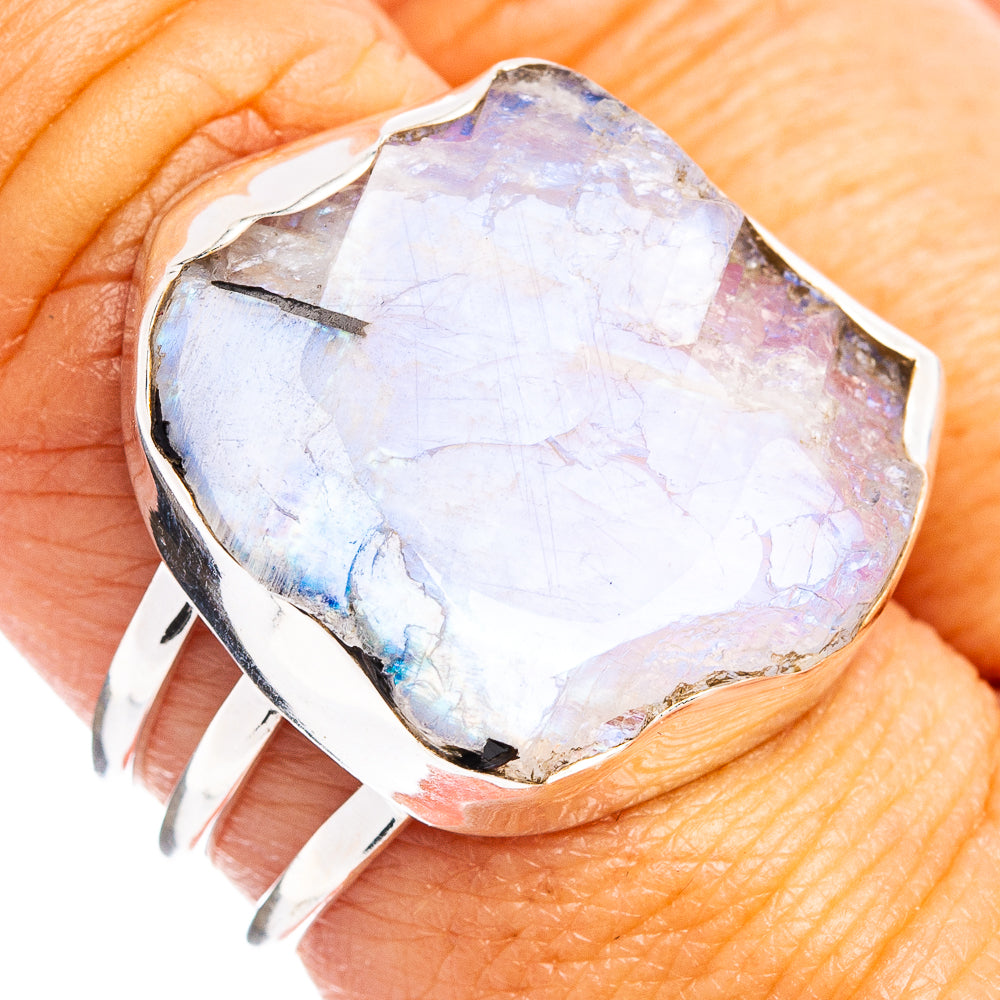 Premium Rainbow Moonstone Ring Size 8.75 (.925 Sterling Silver)