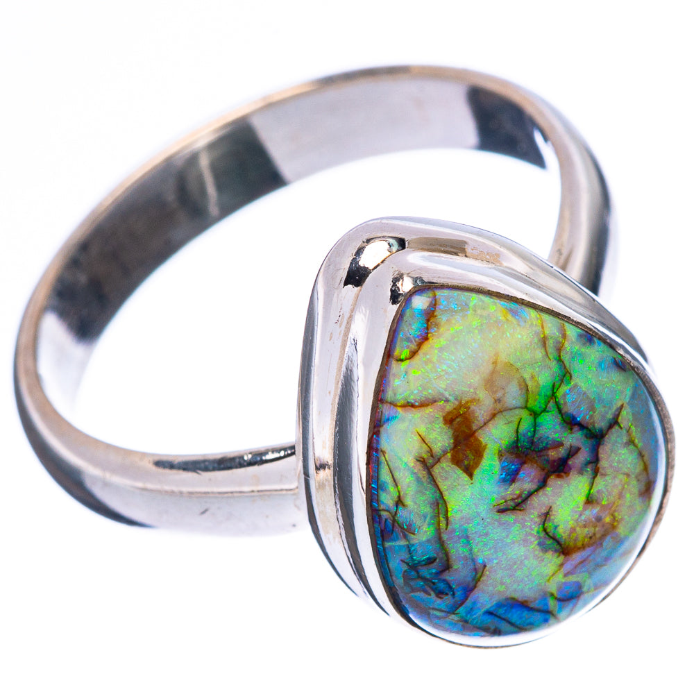 Rare Sterling Opal Ring Size 8 (925 Sterling Silver) R4311