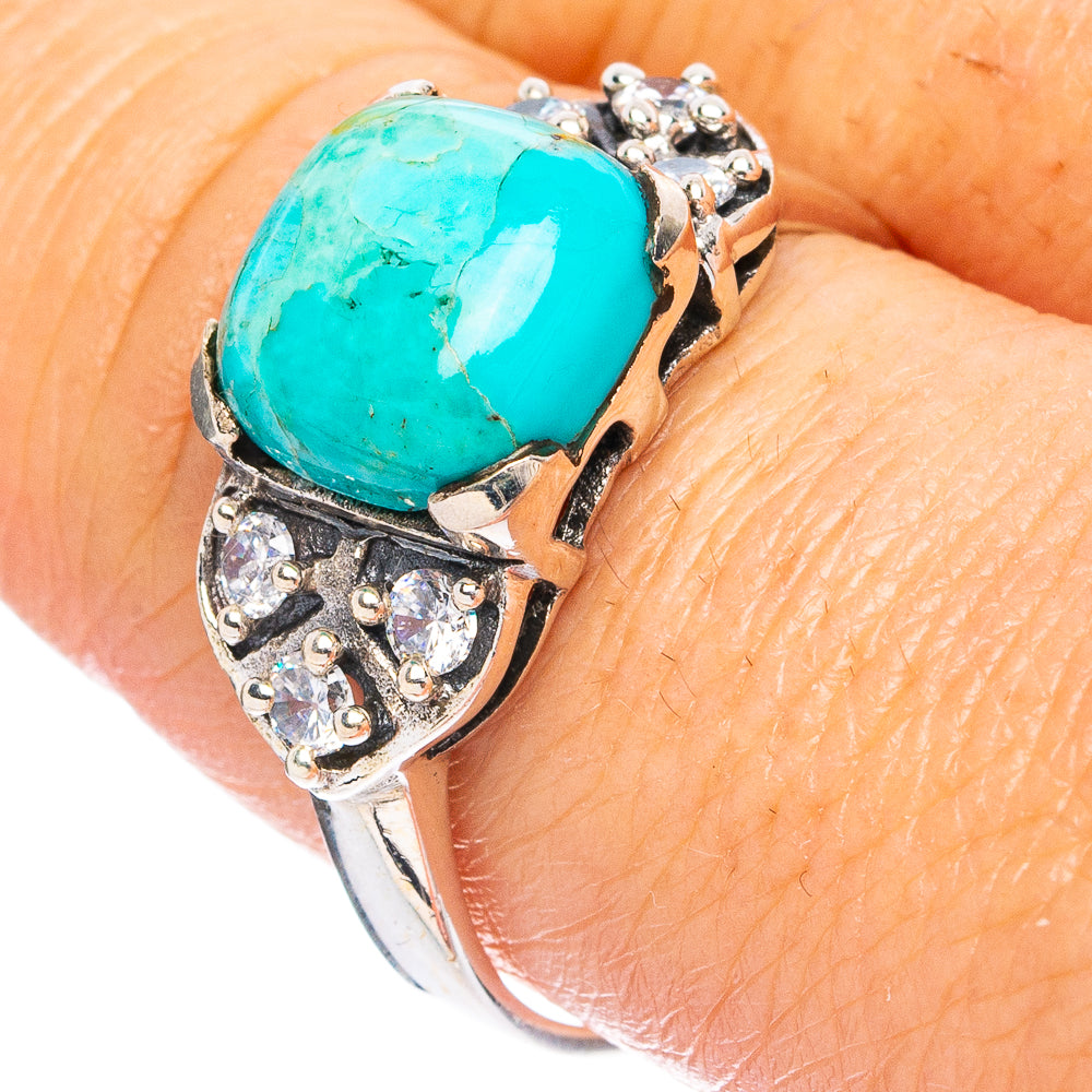 Rare Arizona Turquoise Ring Size 9.5 (925 Sterling Silver) R4777