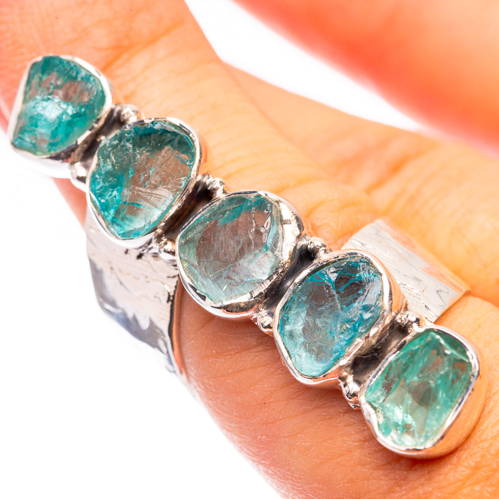 Signature Raw Aquamarine Ring Size 7 (925 Sterling Silver) R141705