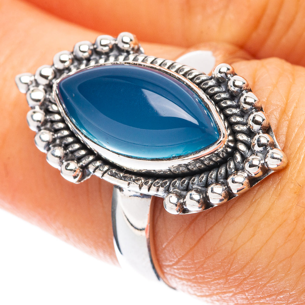 Chalcedony 925 Sterling Silver Ring Size 6.75 (925 Sterling Silver) R5380