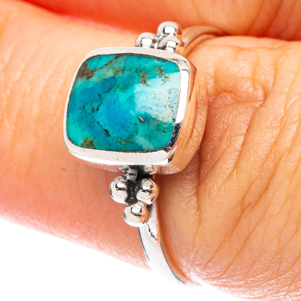 Rare Arizona Turquoise Ring Size 6.75 (925 Sterling Silver) R4897