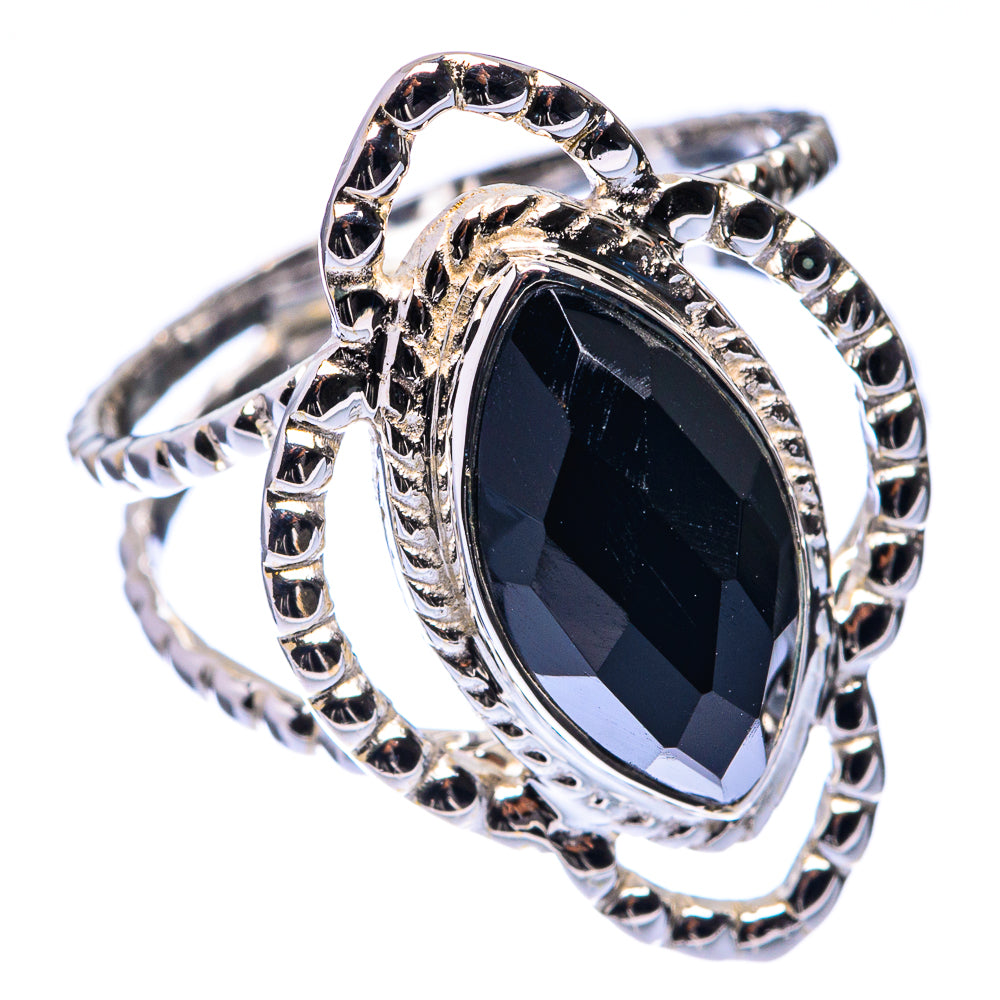 Premium Black Onyx Ring Size 8 (925 Sterling Silver) R141777