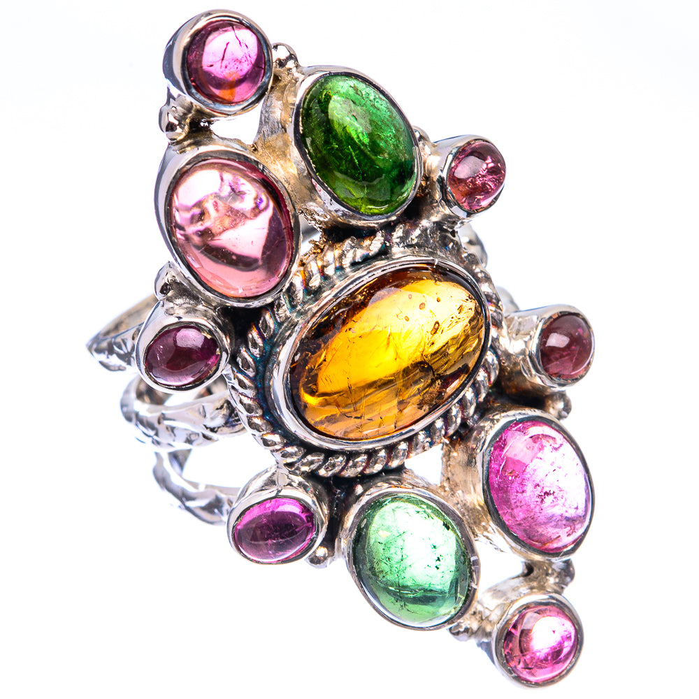 Signature Mixed Tourmaline Ring Size 7 (925 Sterling Silver) R141714
