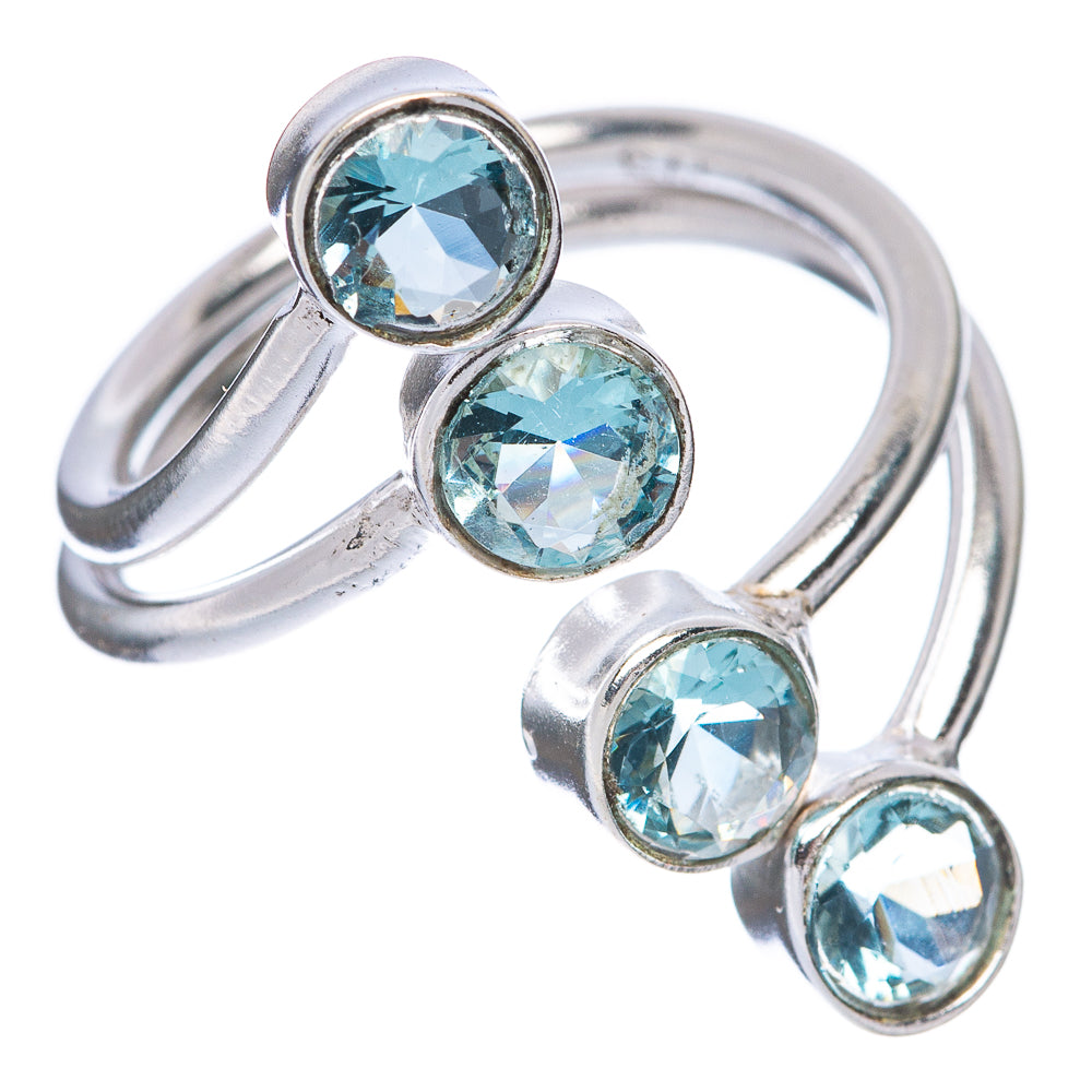 Blue Topaz Dainty Ring Size 7 (925 Sterling Silver) R145872