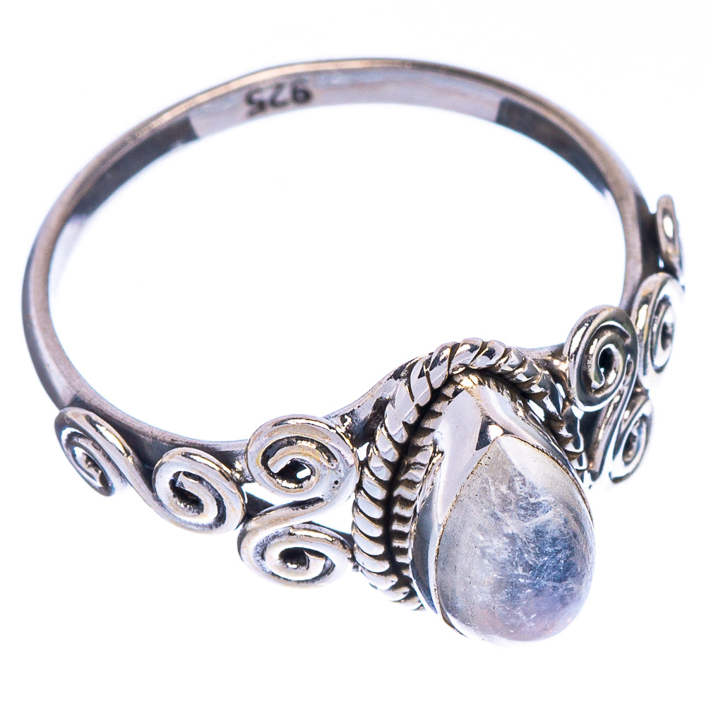 Rainbow Moonstone Dainty Ring Size 6.75 (925 Sterling Silver) R147074